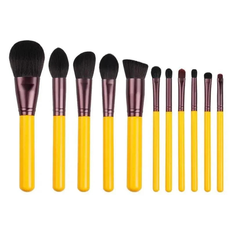 11-Piece Makeup Brush Set – Beginner Full Set
