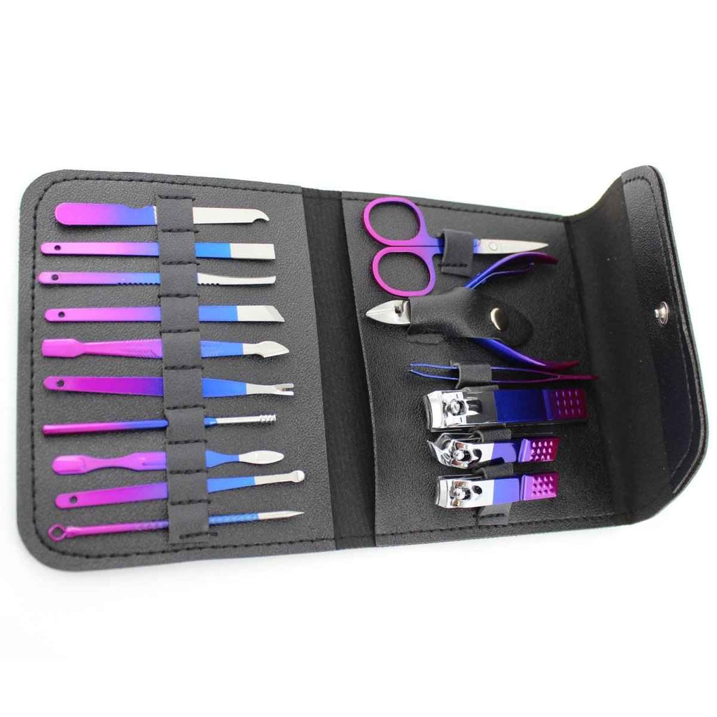 16-Piece Manicure & Pedicure Set – Travel Grooming Kit