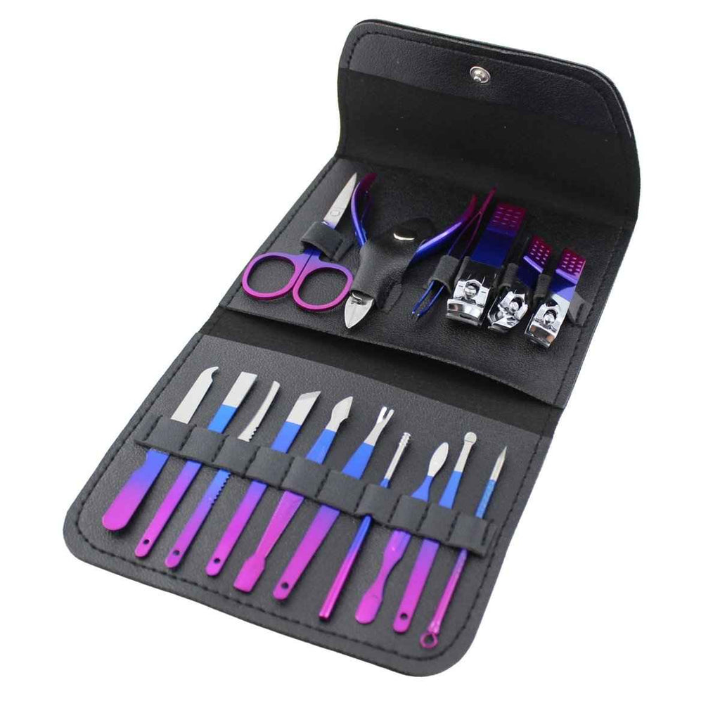 16-Piece Manicure & Pedicure Set – Travel Grooming Kit