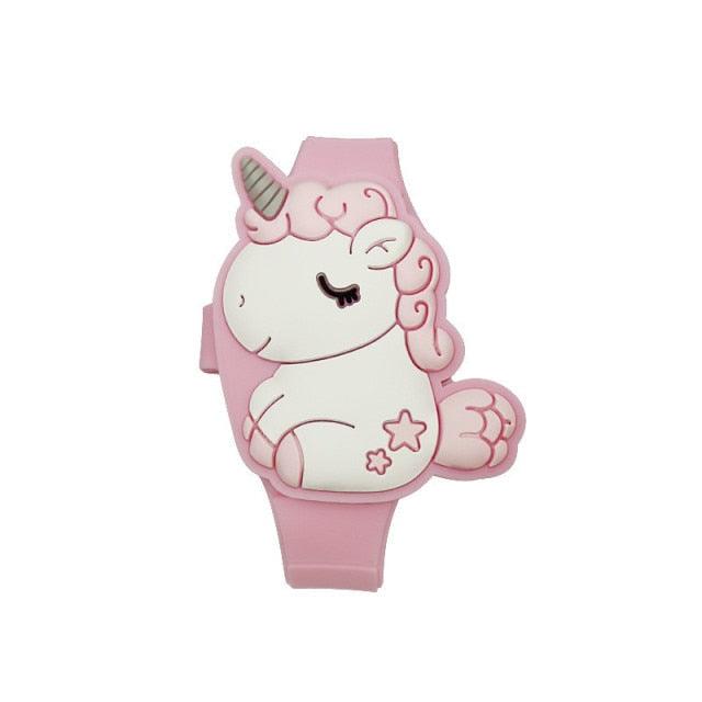 Unicorn LED Kids Watch – 3D Flip-Top, Silicone Band