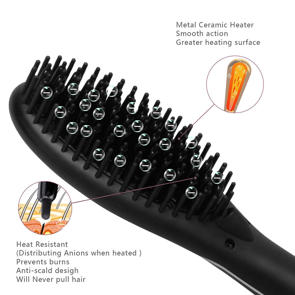 Electric Hair Straightener Comb Brush