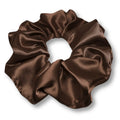 Brown Silk Scrunchie