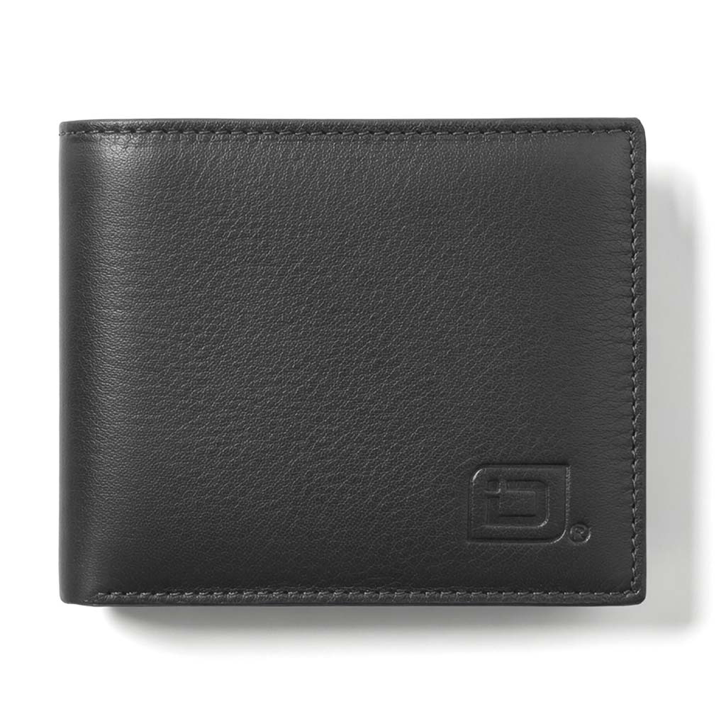 Men's RFID Bifold Wallet – 10 Slots, ID Window