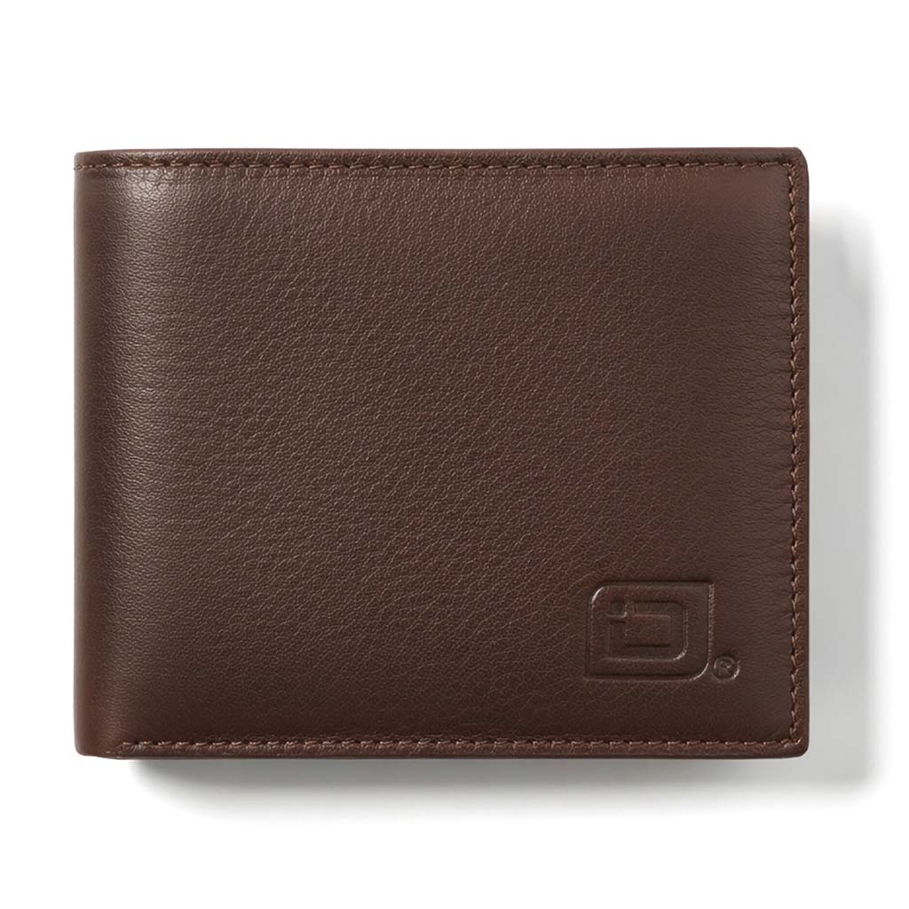 Men's RFID Bifold Wallet – 10 Slots, ID Window