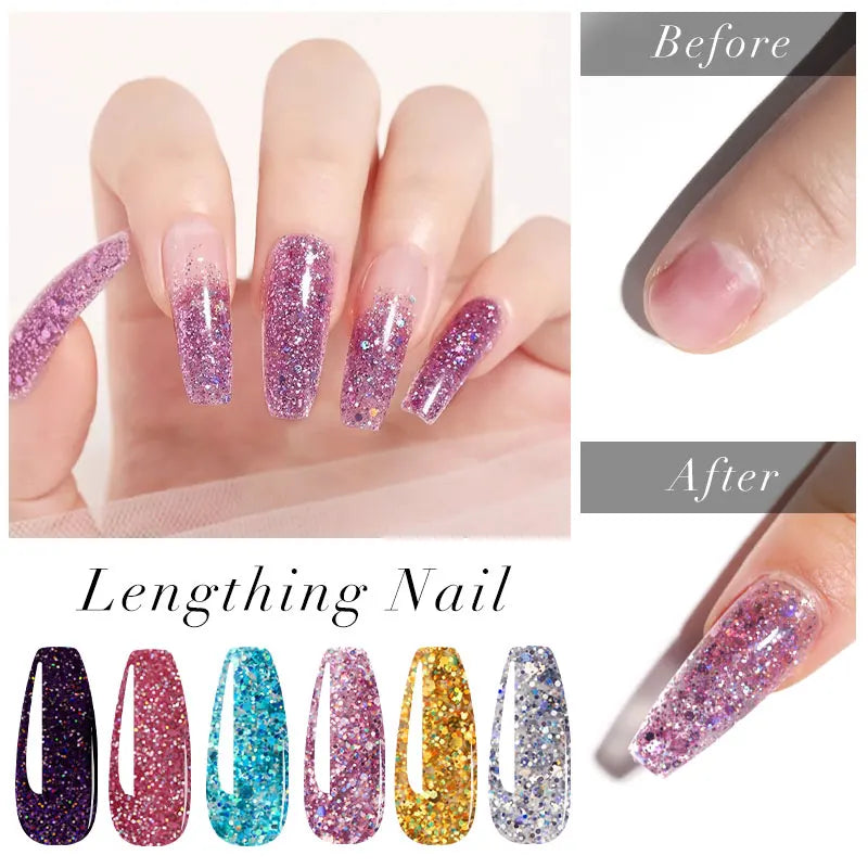Poly Gel Nail Kit – with 6W LED Lamp, Beginner Set