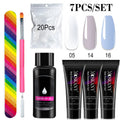 Poly Gel Nail Kit – with 6W LED Lamp, Beginner Set