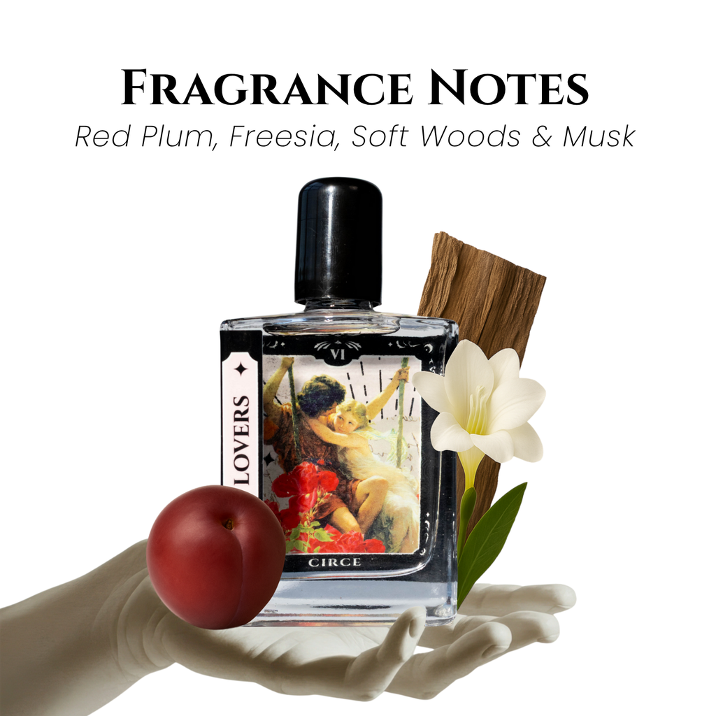 The Lovers Tarot Perfume Oil Roller – Wood, Freesia & Red Plum