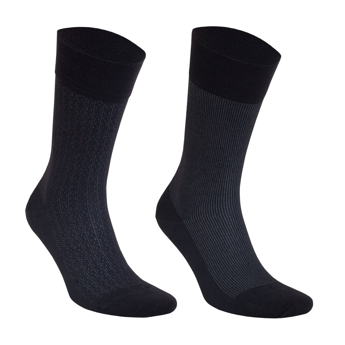 Men's Bamboo Dress Socks Gift Box – 8-Pack, Black, Charcoal & Taupe