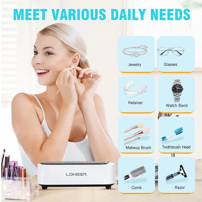 Ultrasonic jewelry cleaner
