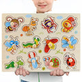 Montessori Wooden Geometry Puzzle – Shape & Color Learning Toy