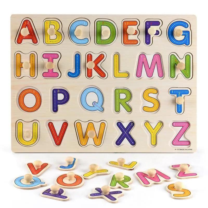 Montessori Wooden Geometry Puzzle – Shape & Color Learning Toy