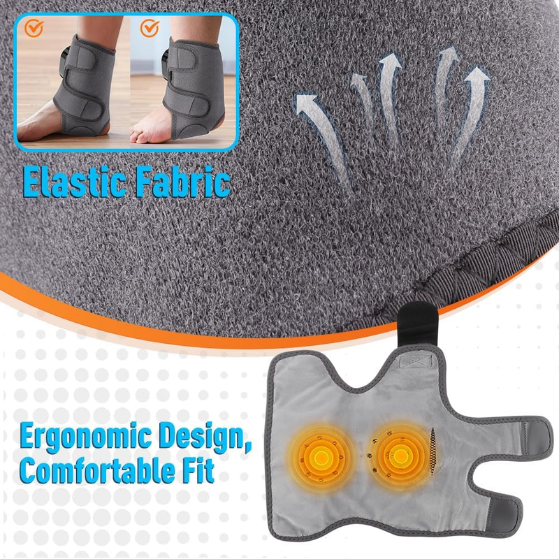 Cordless Heated Ankle & Foot Massager – 2-Pack