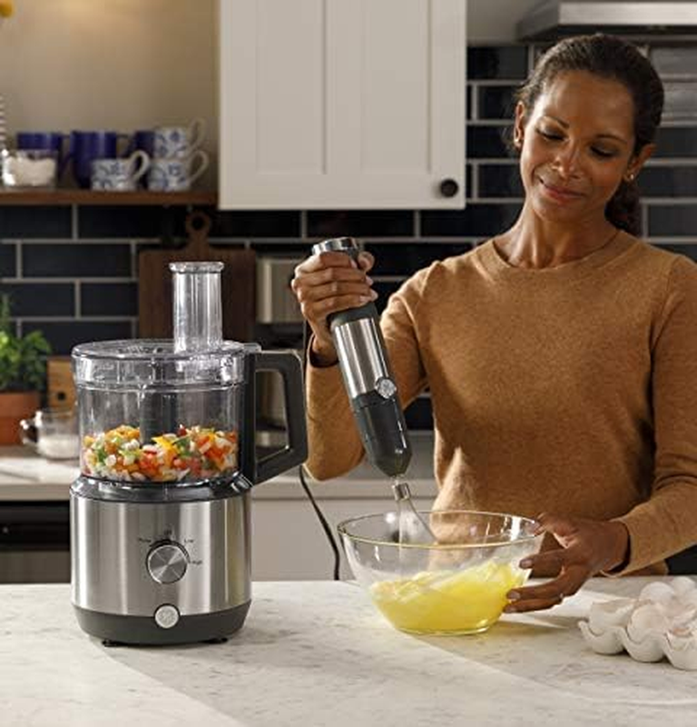 GE 500W Immersion Hand Blender with Attachments – Stainless Steel