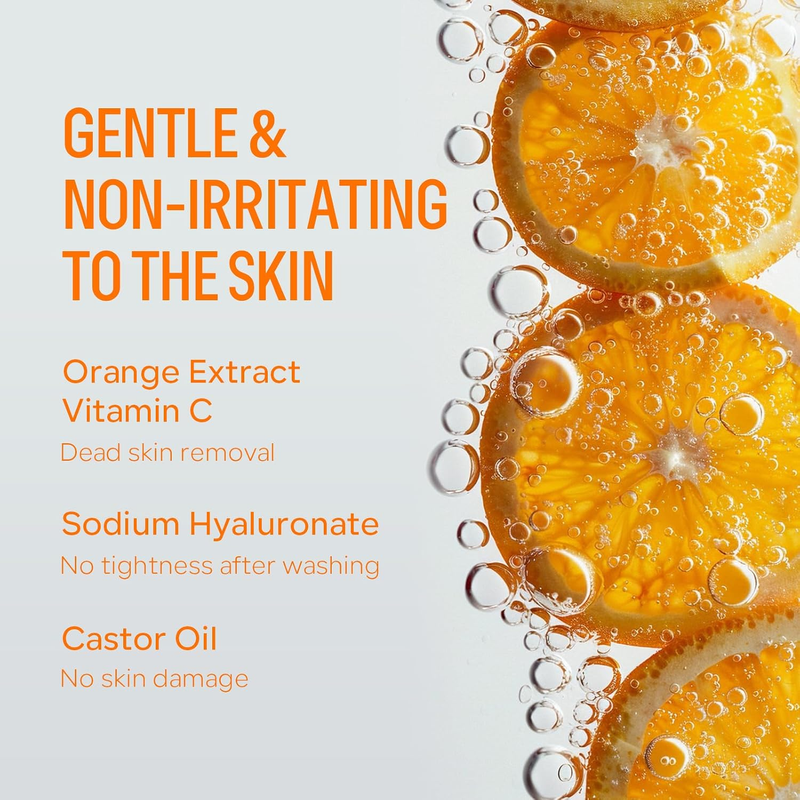 Orange Enzyme Peeling Gel – Peel Away Dead Skin for Instantly Smooth Face & Body