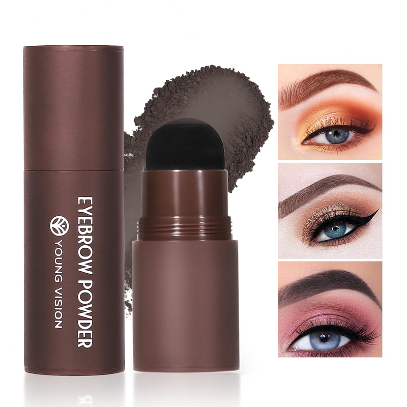 Eyebrow Stamp Kit with 10 Eyebrow Stencils and 2 Brushes, 03