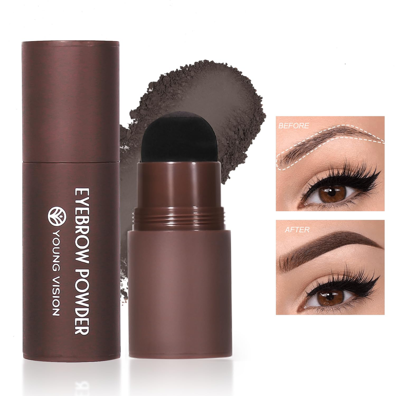 Eyebrow Stamp Kit with 10 Eyebrow Stencils and 2 Brushes, 03