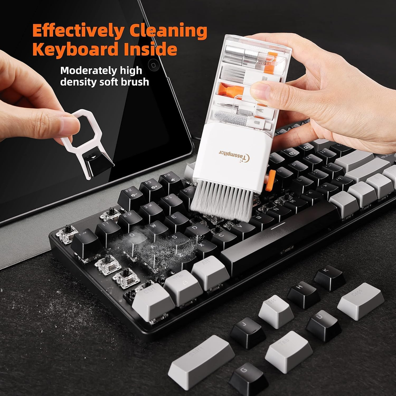10-in-1 Keyboard & Screen Cleaning Kit for Laptops, Phones & Earbuds