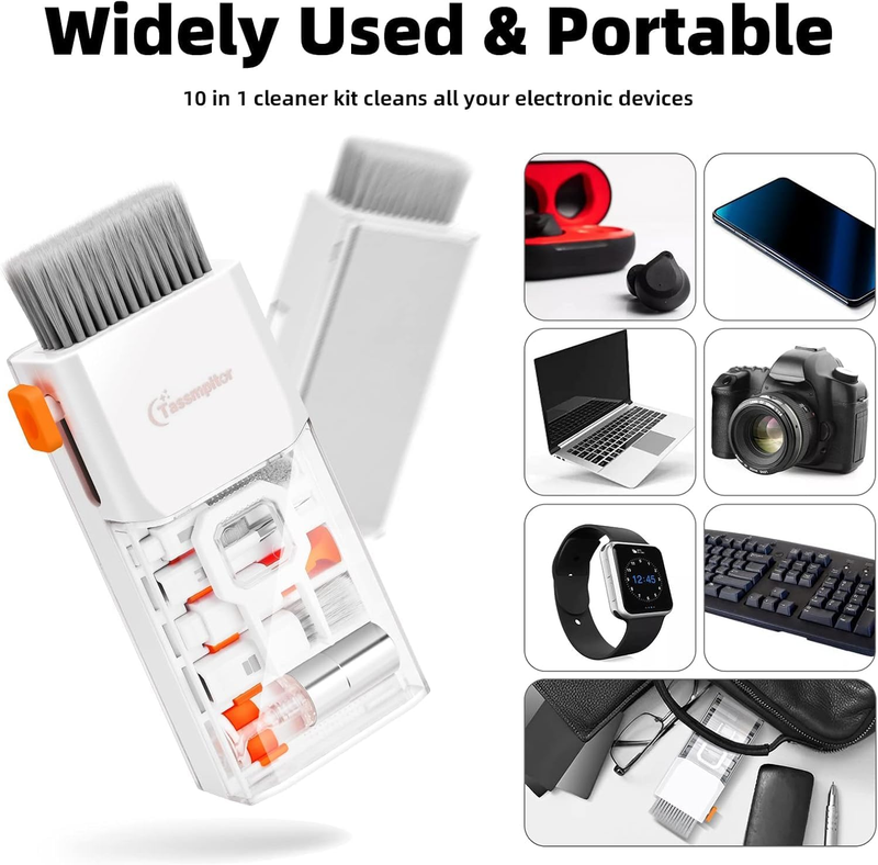 10-in-1 Keyboard & Screen Cleaning Kit for Laptops, Phones & Earbuds