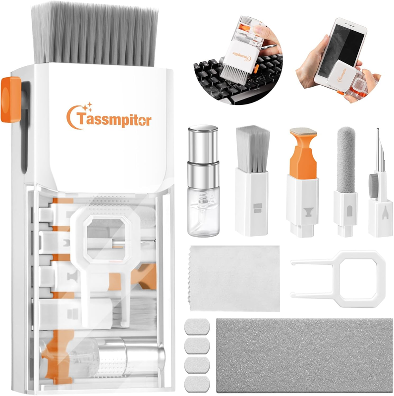 10-in-1 Keyboard & Screen Cleaning Kit for Laptops, Phones & Earbuds