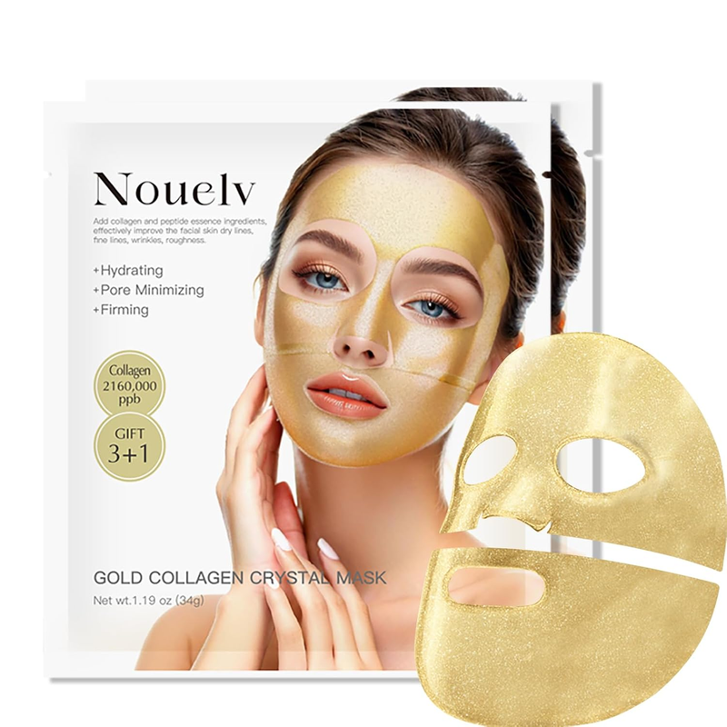 24K Gold Bio Collagen Face Mask, Hydrating Bio Collagen Mask Overnight Collagen