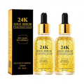24K Gold Serum for Face, 2-Pack Anti-Aging Moisturizer with Vitamins, Collagen B