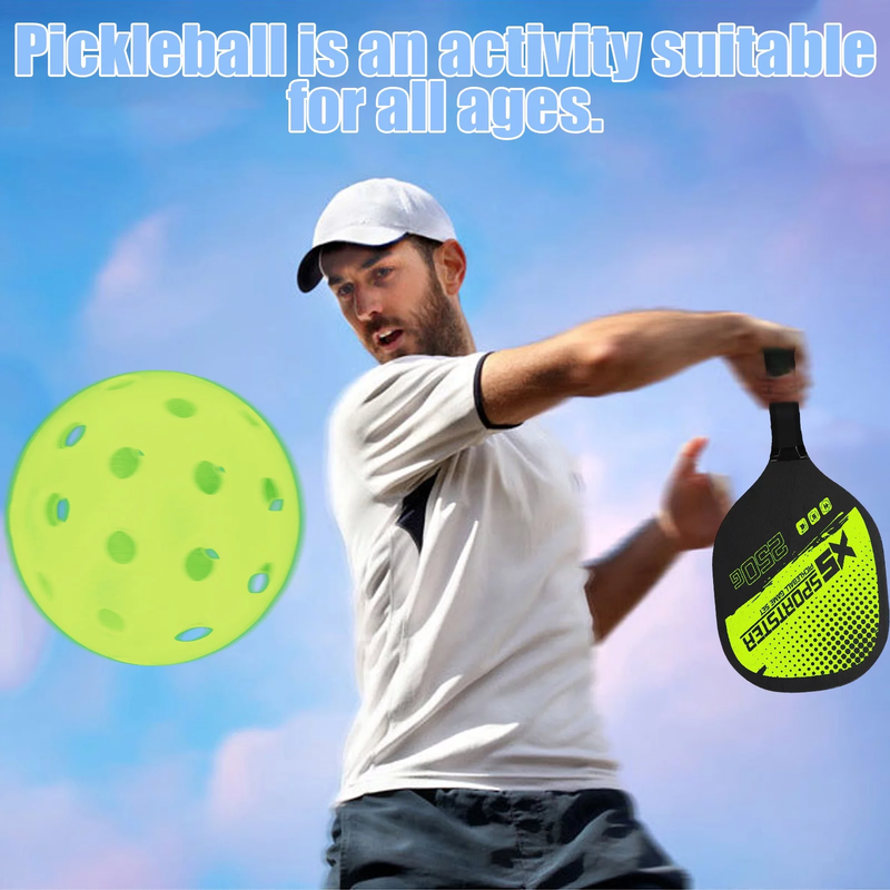 Pickleball Paddle Set – 2 Paddles, 4 Balls & Carry Bag