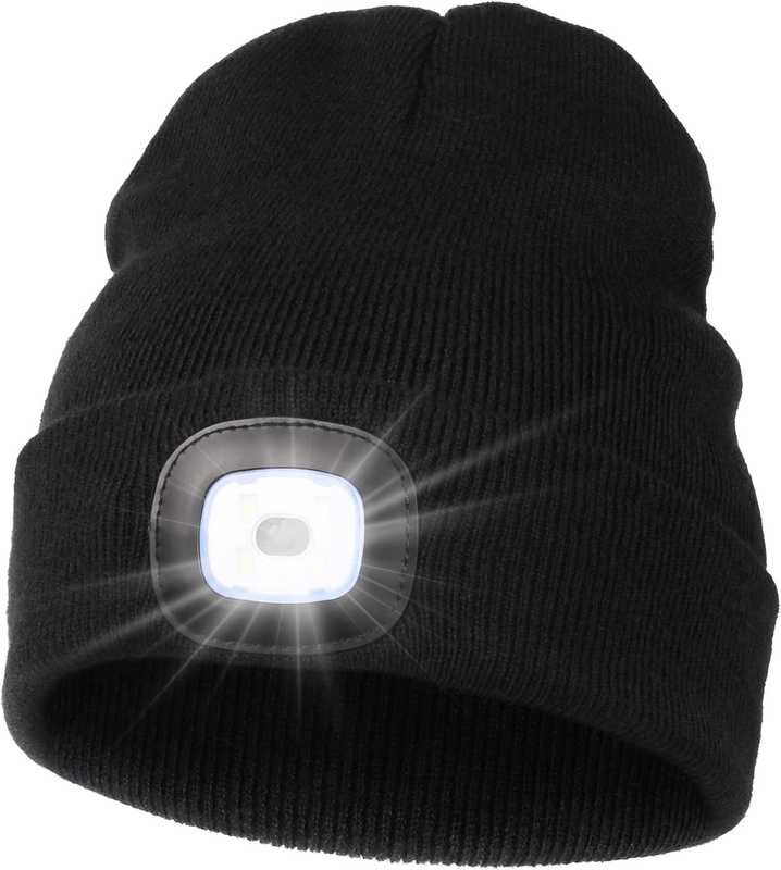 LED Light-Up Beanie – USB Rechargeable, Hands-Free Winter Hat