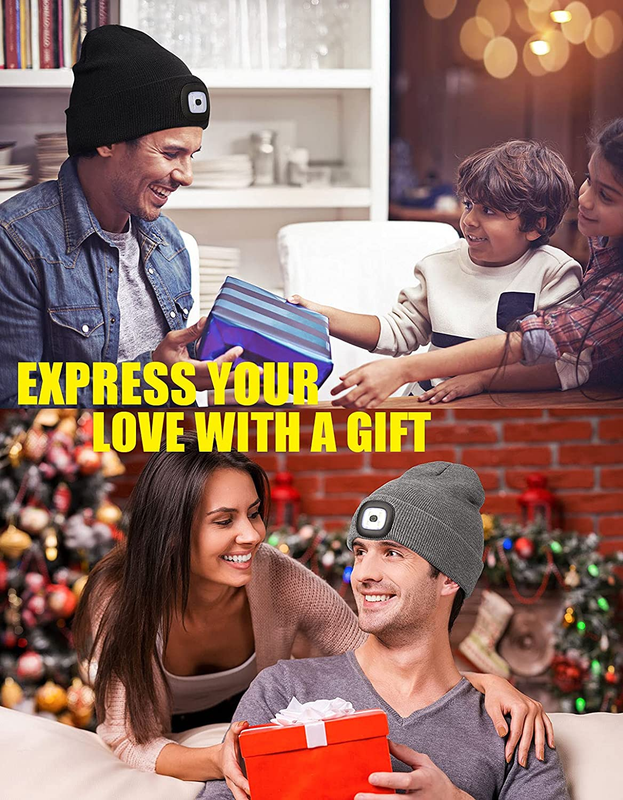 LED Light-Up Beanie – USB Rechargeable, Hands-Free Winter Hat