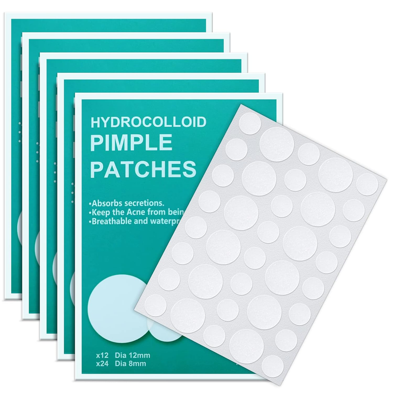 180 Counts Pimple Patches for Face Hydrocolloid Acne Patches for Face Invisible