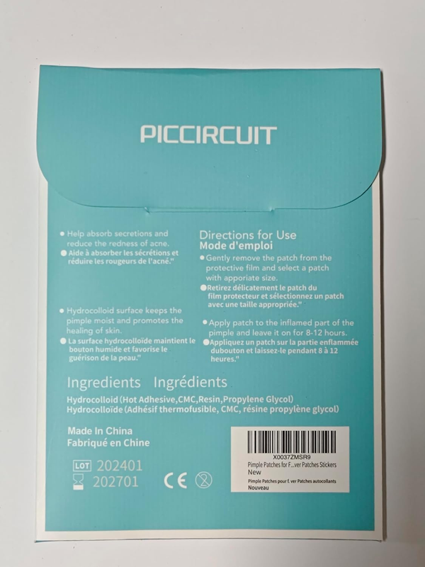 180 Counts Pimple Patches for Face Hydrocolloid Acne Patches for Face Invisible
